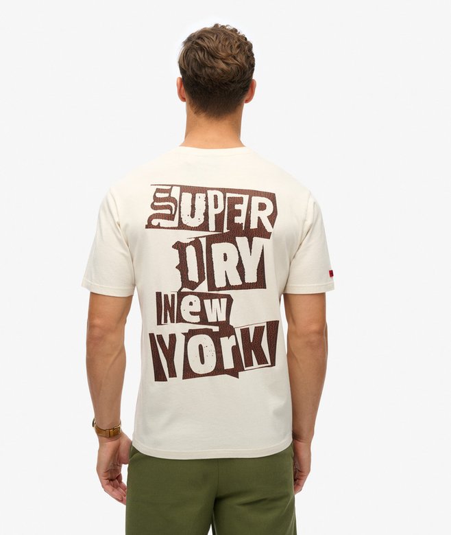 superdry Camiseta suelta gráfica Lo-fi Punk