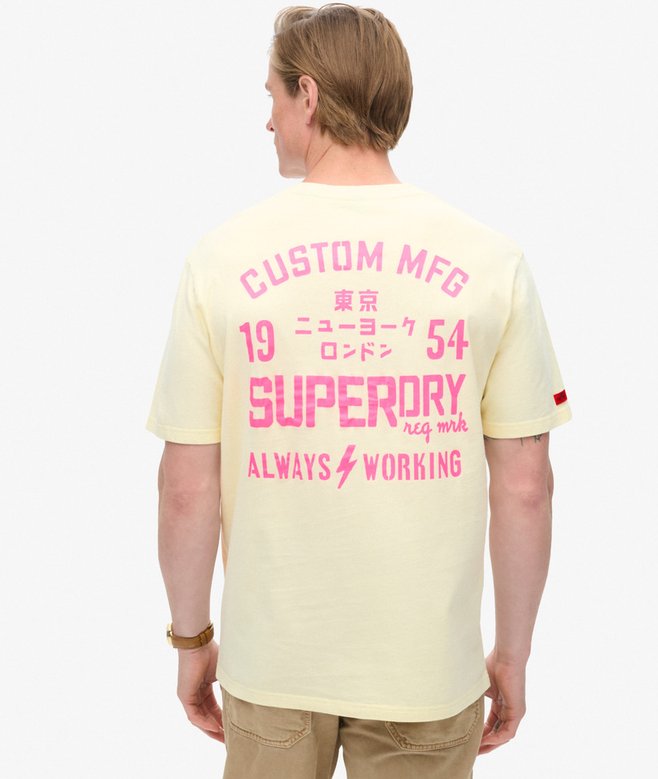superdry Camiseta suelta gráfica Lo-fi Punk