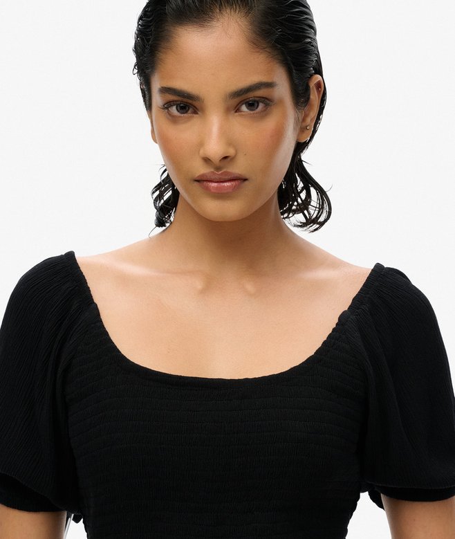 Superdry Camiseta Tejida Fruncida