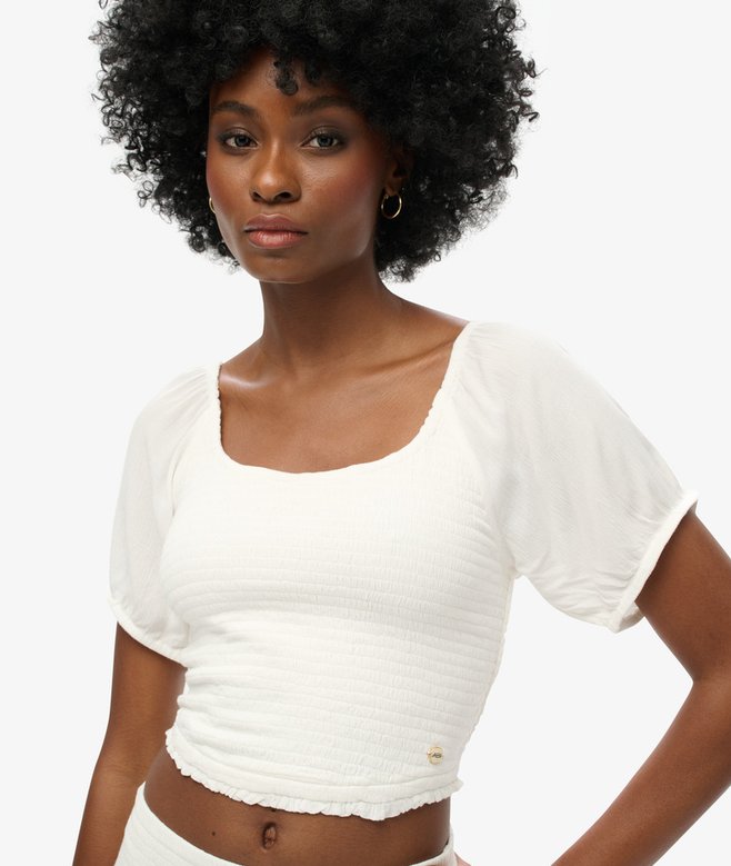 Superdry Camiseta Tejida Fruncida