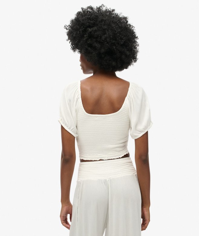 Superdry Camiseta Tejida Fruncida