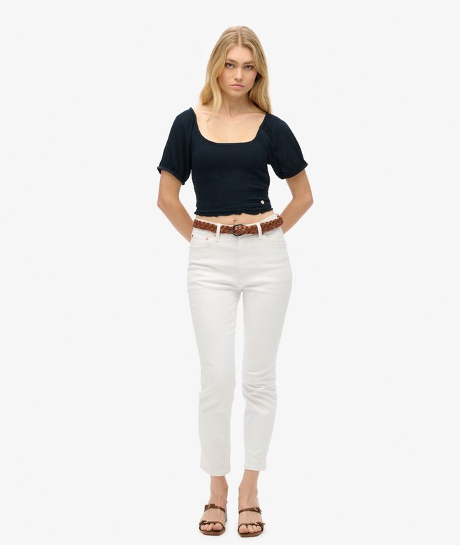 Superdry Camiseta Tejida Fruncida