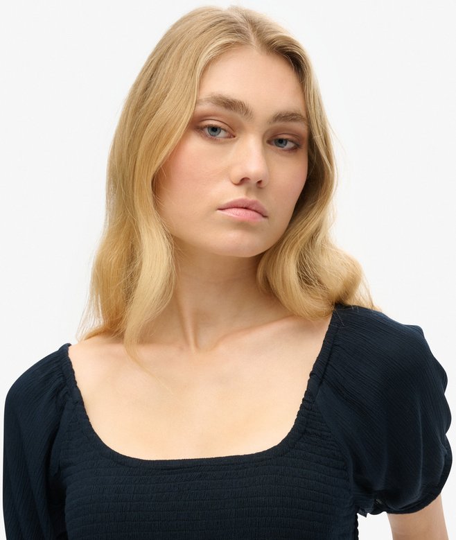 Superdry Camiseta Tejida Fruncida