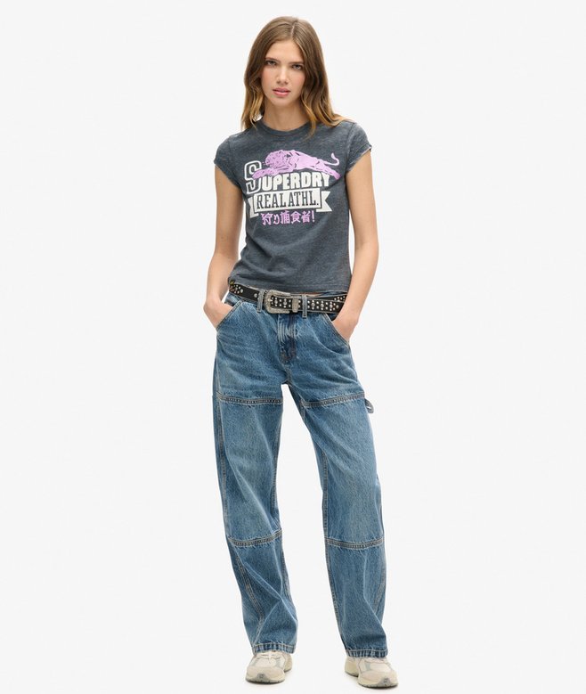 Superdry Camiseta Varsity Burnout