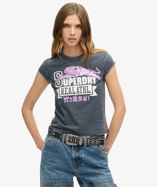 superdry Camiseta Varsity Burnout