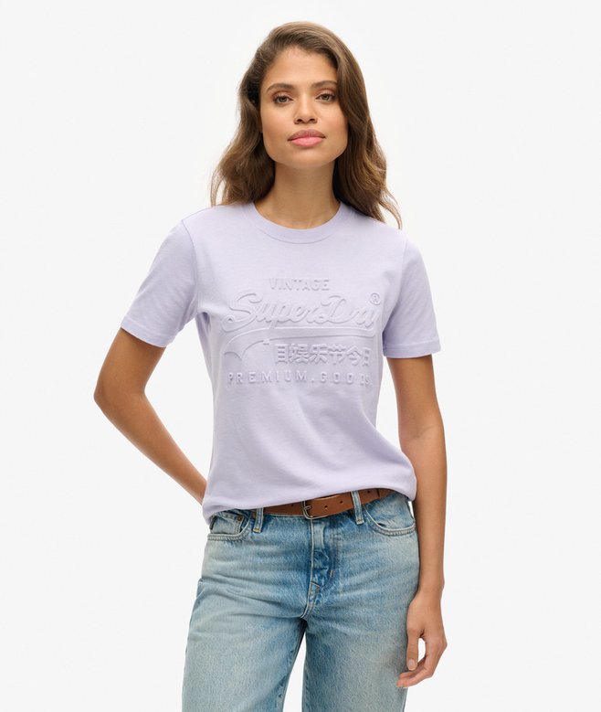 superdry Camiseta Vintage con logotipo en relieve