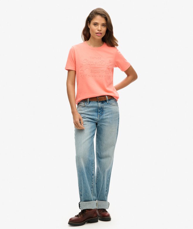 Superdry Camiseta Vintage Con Logotipo En Relieve