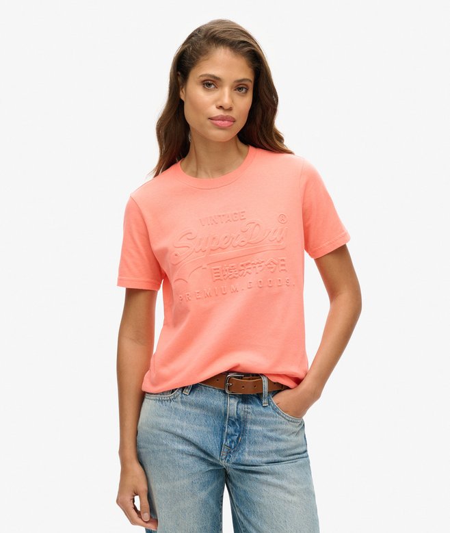 superdry Camiseta Vintage con logotipo en relieve