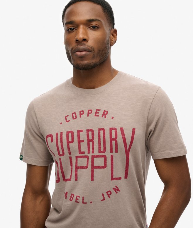Superdry Camiseta Workwear De La Gama Copper Label