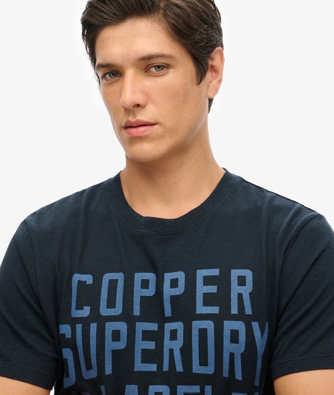 Superdry Camiseta Workwear De La Gama Copper Label