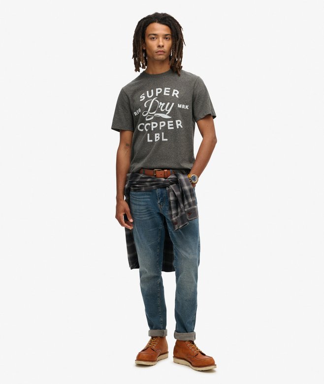 Superdry Camiseta Workwear De La Gama Copper Label