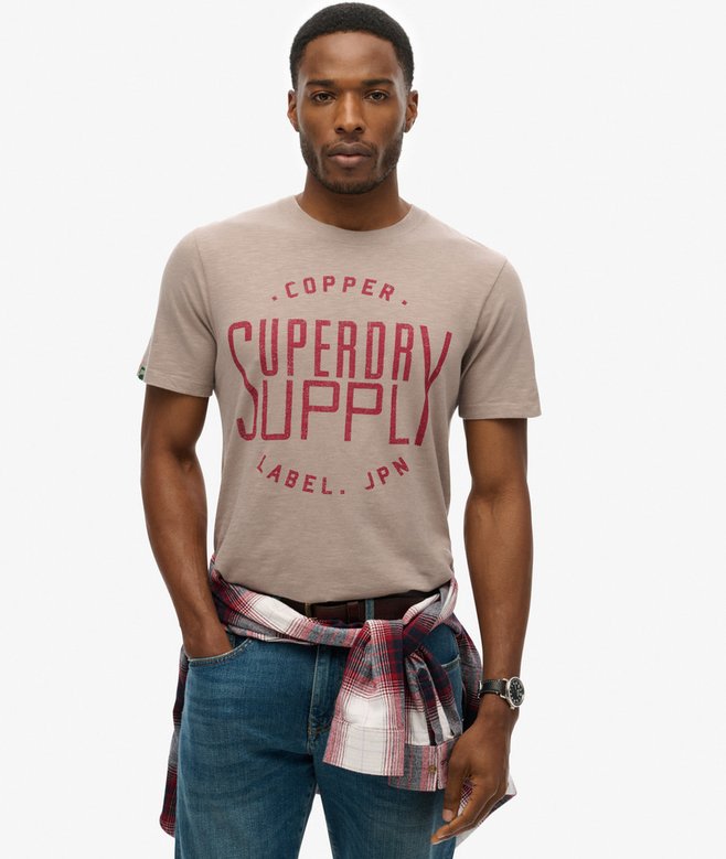 superdry Camiseta Workwear de la gama Copper Label