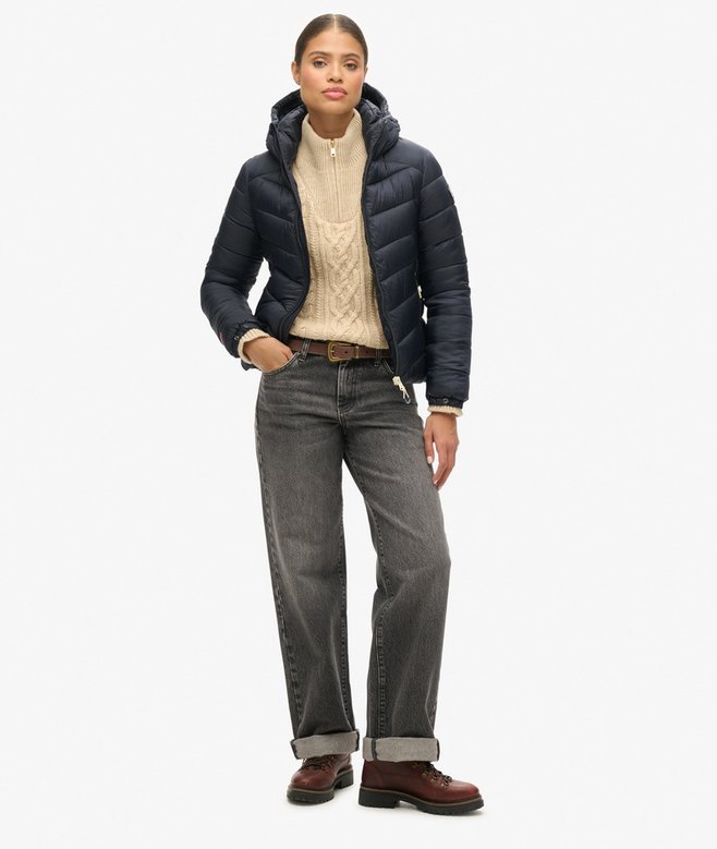 Superdry Cazadora Acolchada Con Capucha Fuji