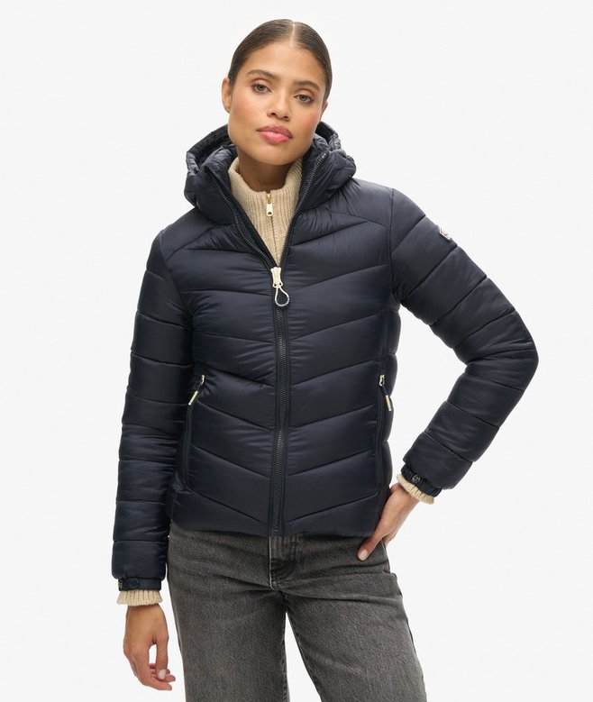 Superdry Cazadora Acolchada Con Capucha Fuji