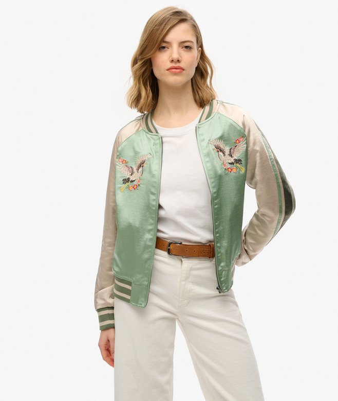 Superdry Cazadora Bómber Con Bordado De Suikajan