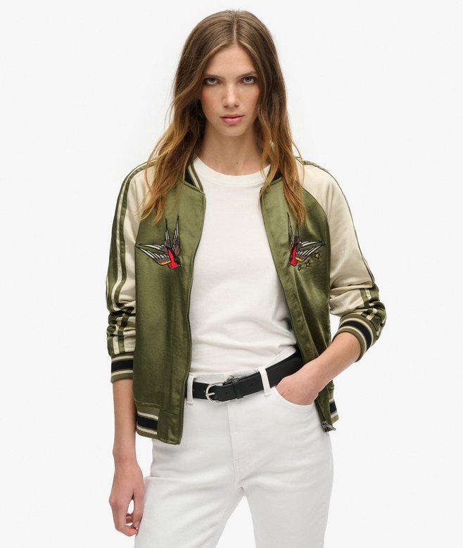 superdry Cazadora bómber con bordado Suikajan