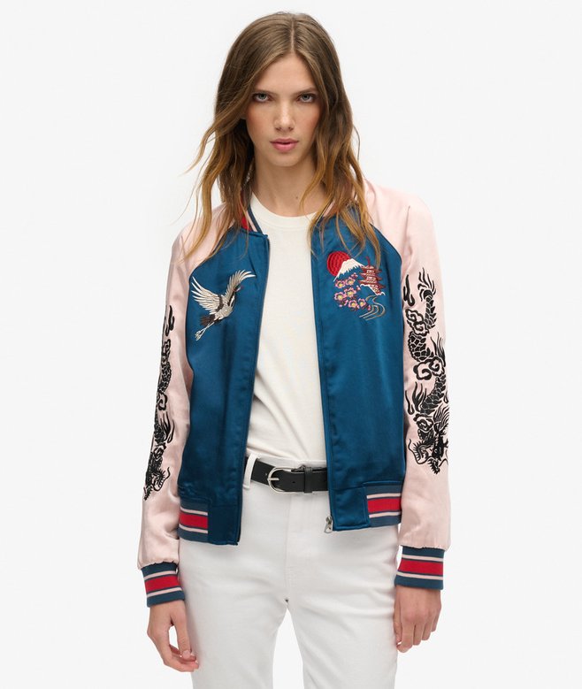 superdry Cazadora bómber con bordado Suikajan
