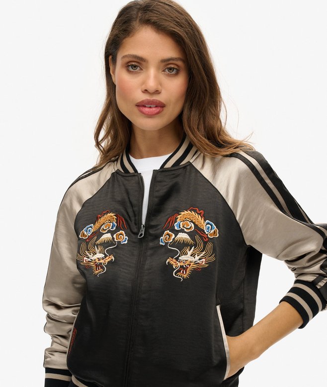 Superdry Cazadora Bómber Con Bordado Sukajan