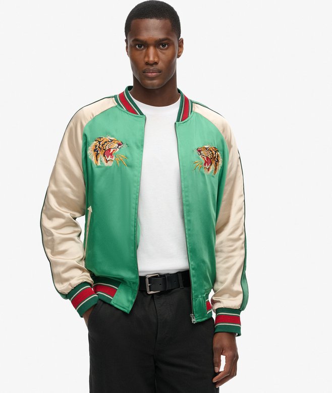 superdry Cazadora bómber con bordado Sukajan