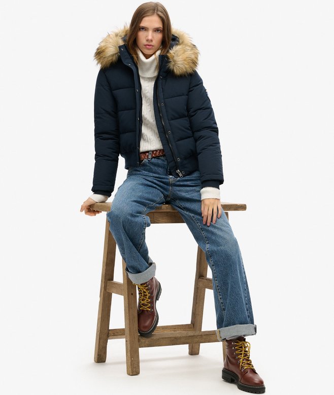 Superdry Cazadora Bómber Con Capucha Everest