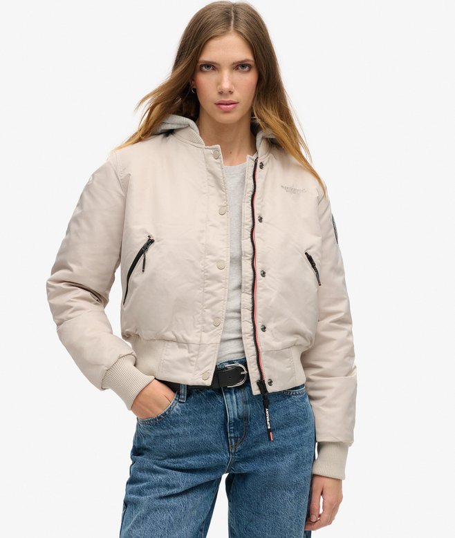 superdry Cazadora bómber con capucha