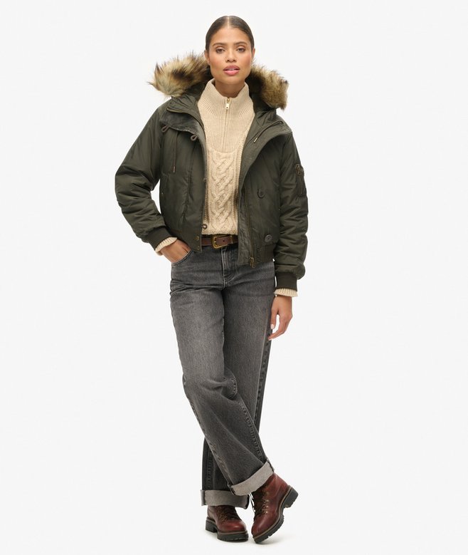 Superdry Cazadora Bómber Militar Con Capucha MA1
