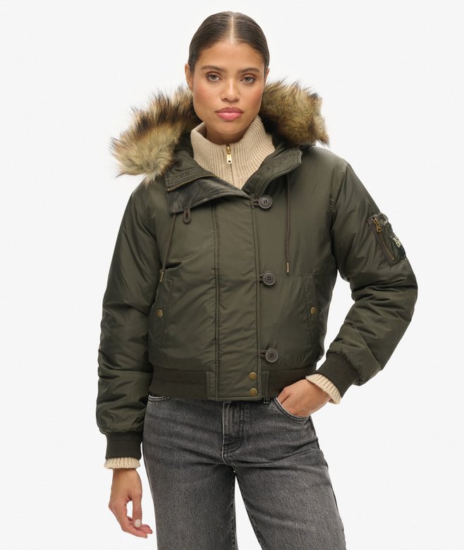 Superdry Cazadora Bómber Militar Con Capucha MA1