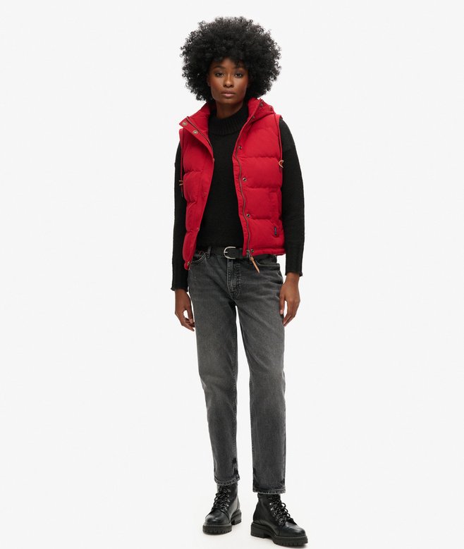 Superdry Chaleco Acolchado Con Capucha Everest