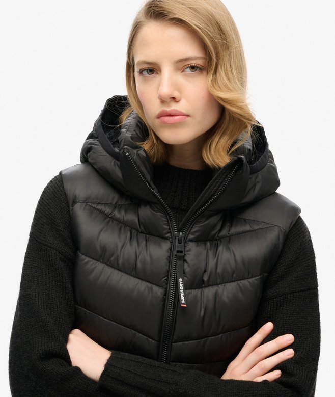 Superdry Chaleco Acolchado Con Capucha Fuji