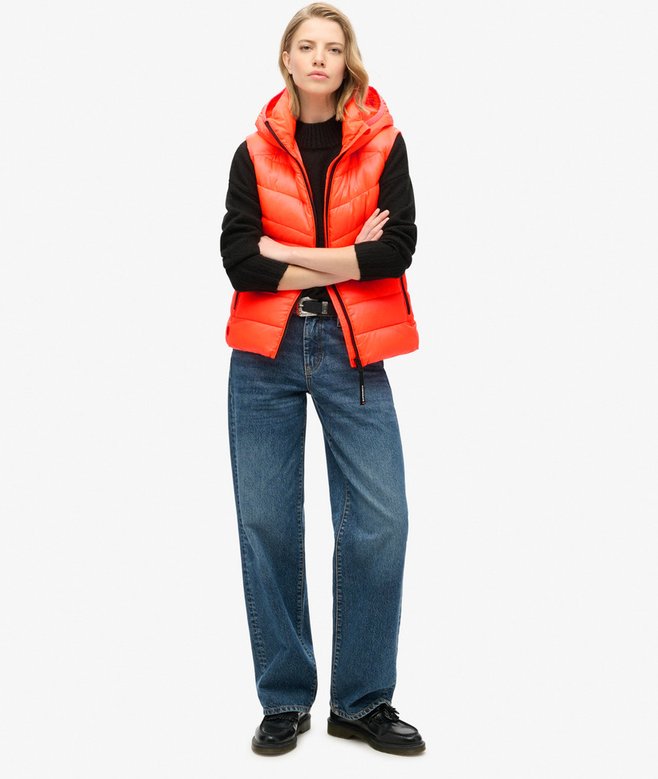 Superdry Chaleco Acolchado Con Capucha Fuji