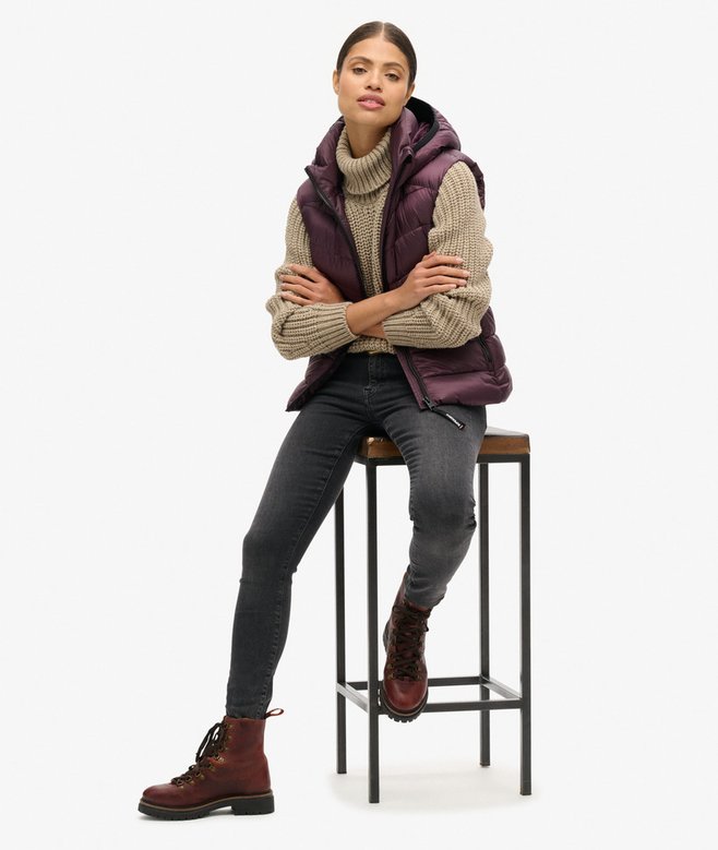 Superdry Chaleco Acolchado Con Capucha Fuji