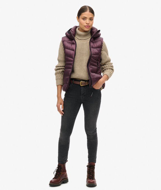 Superdry Chaleco Acolchado Con Capucha Fuji