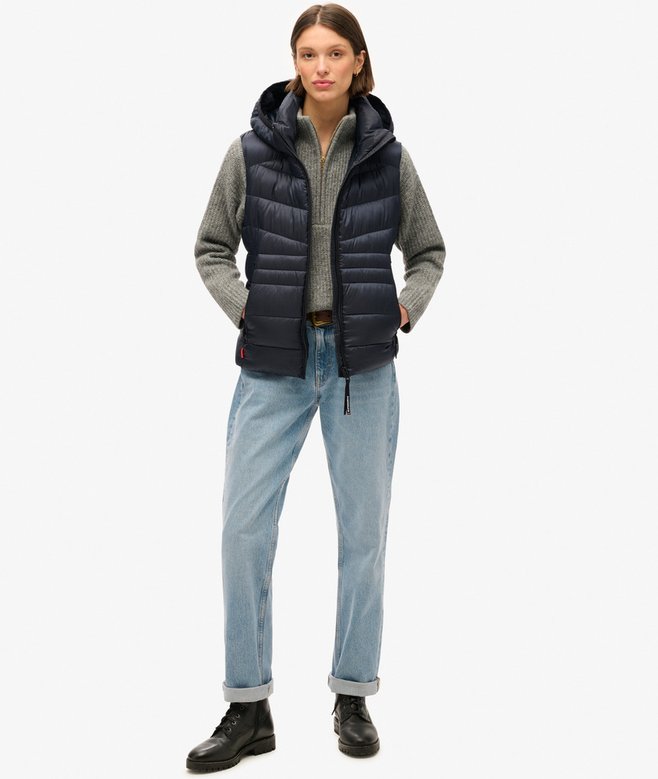 Superdry Chaleco Acolchado Con Capucha Fuji