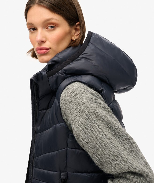 Superdry Chaleco Acolchado Con Capucha Fuji