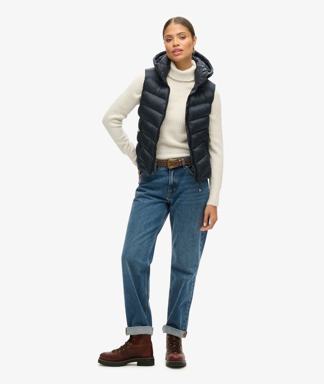 Superdry Chaleco Acolchado Con Capucha Fuji