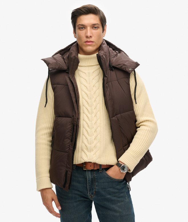 superdry Chaleco acolchado corto Touchline