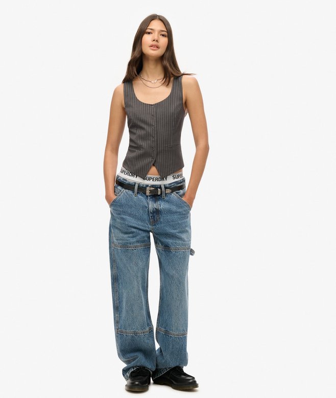 Superdry Chaleco Con Espalda De Satén