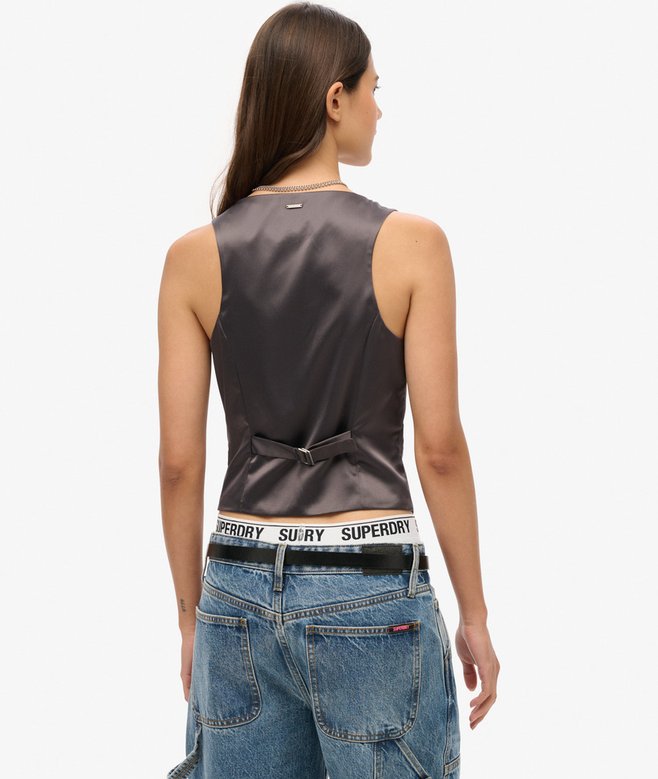 Superdry Chaleco Con Espalda De Satén