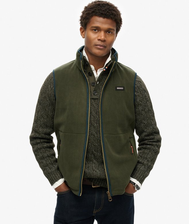 Superdry Chaleco Con Forro Polar Estate