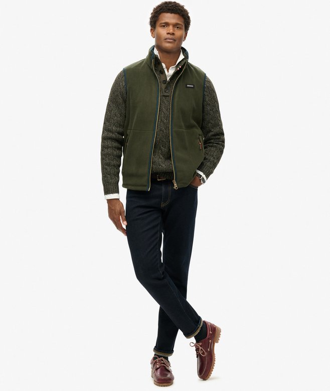 Superdry Chaleco Con Forro Polar Estate