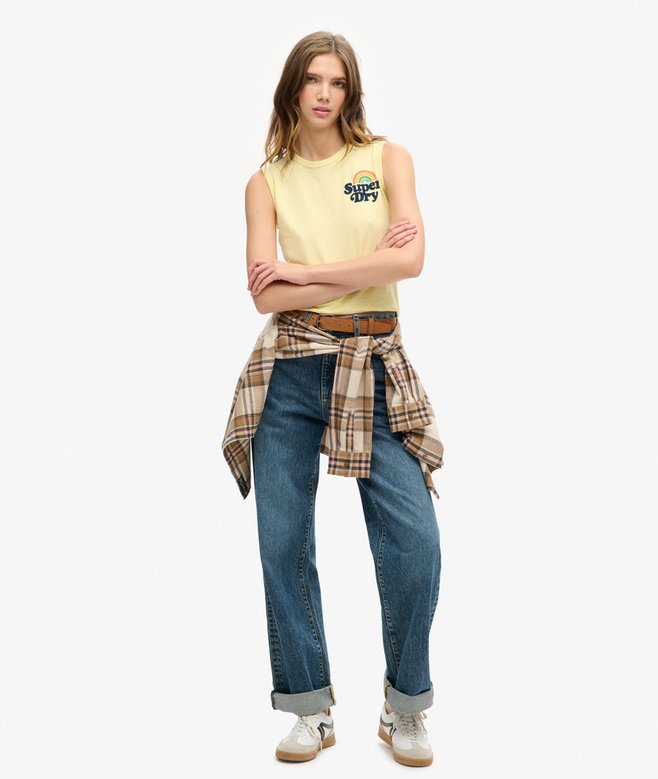 Superdry Chaleco Con Logotipo Vintage Rainbow