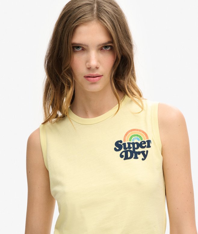 Superdry Chaleco Con Logotipo Vintage Rainbow