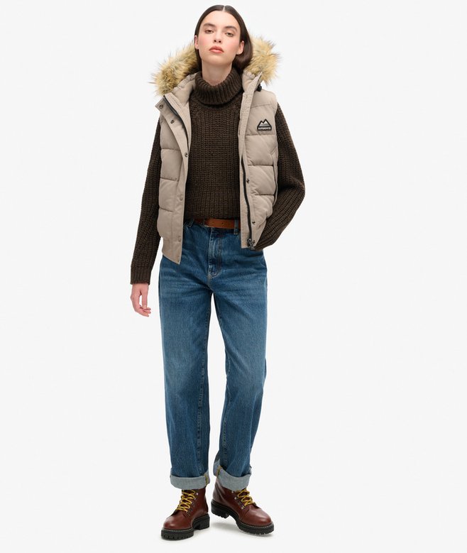 Superdry Chaleco De Pelo Sintético Everest