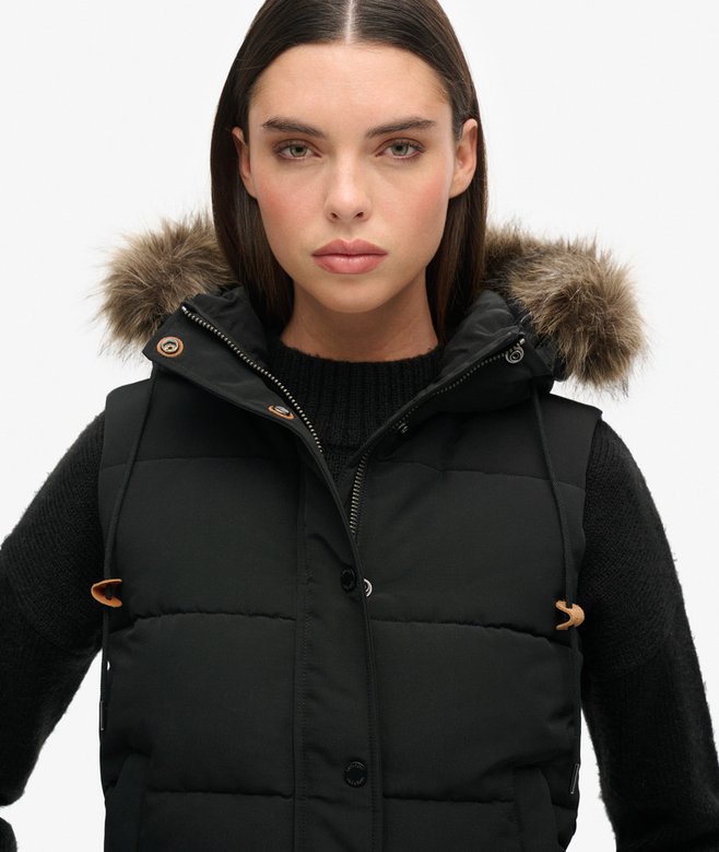 Superdry Chaleco De Pelo Sintético Everest