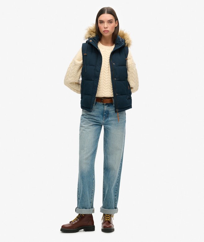 Superdry Chaleco De Pelo Sintético Everest