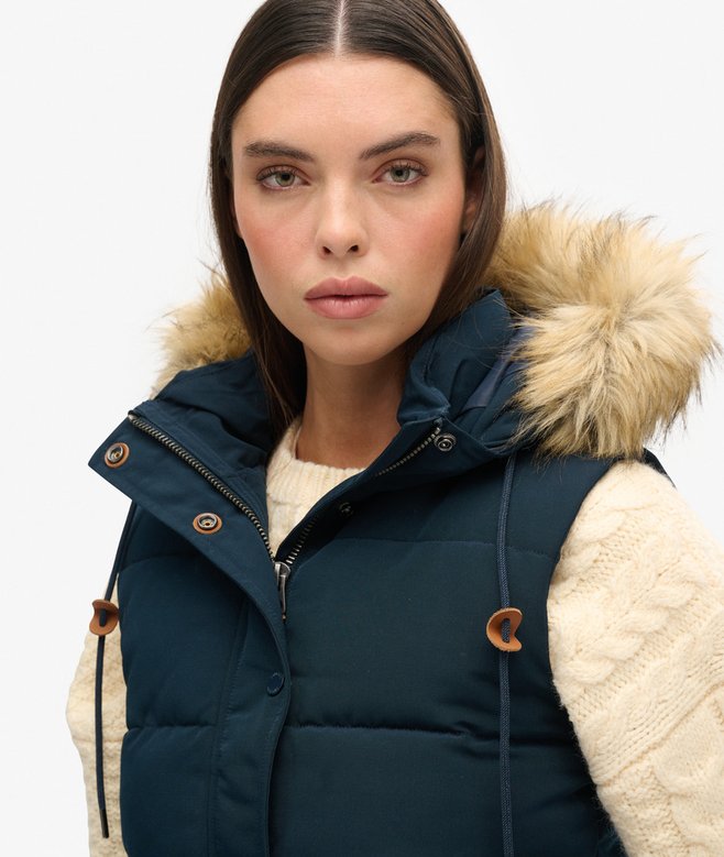 Superdry Chaleco De Pelo Sintético Everest