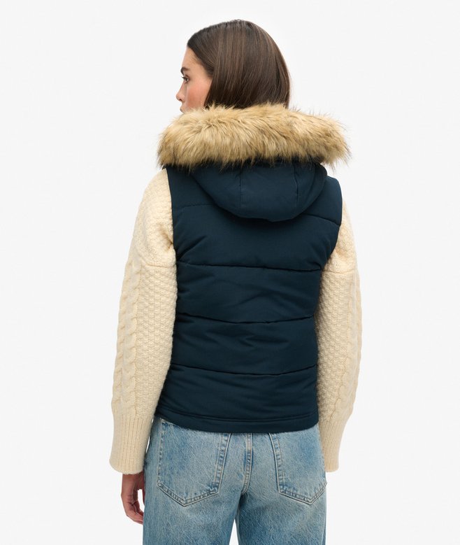 Superdry Chaleco De Pelo Sintético Everest