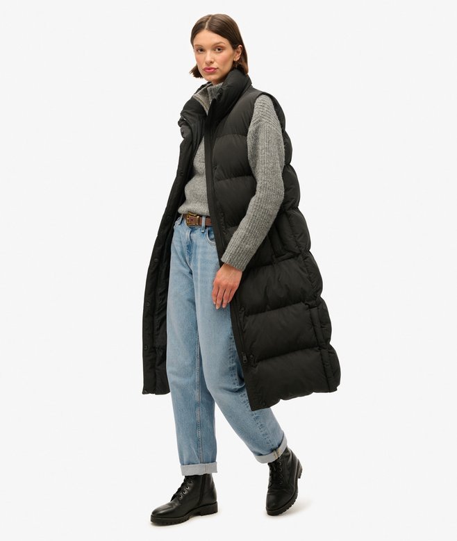 Superdry Chaleco Largo Acolchado