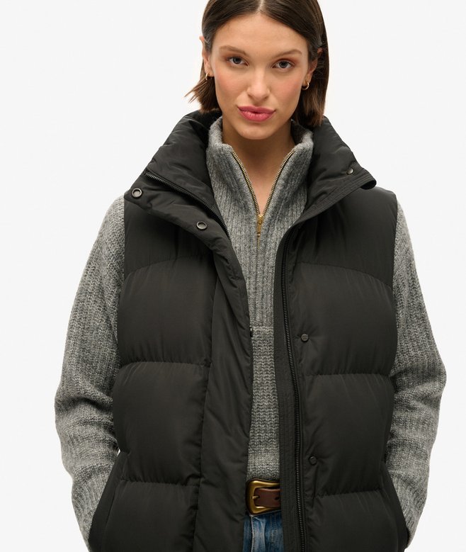 Superdry Chaleco Largo Acolchado