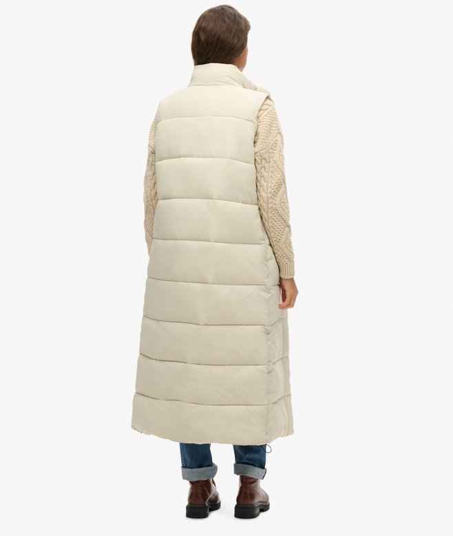 Superdry Chaleco Largo Acolchado Ripstop